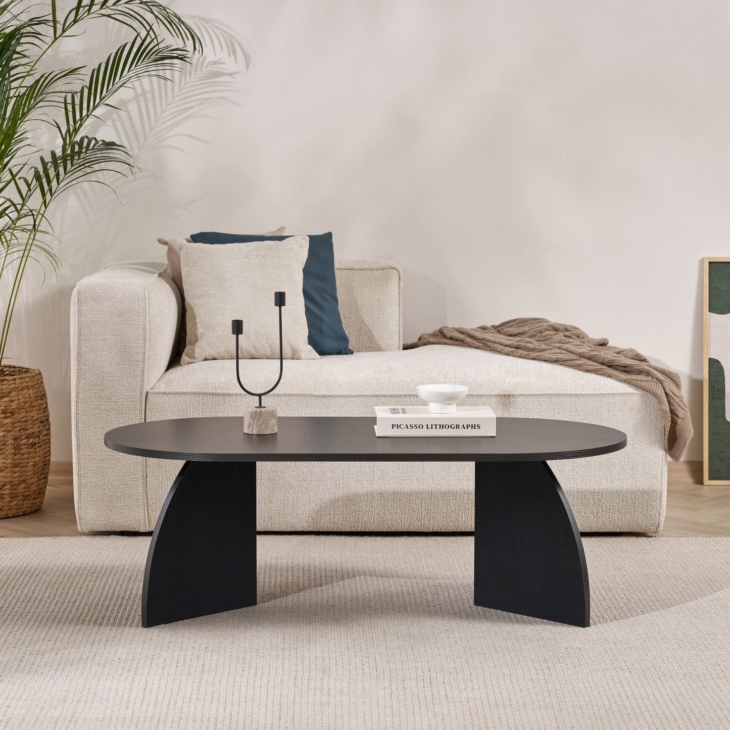 Melina Soffbord 120x60 cm - Wood Black