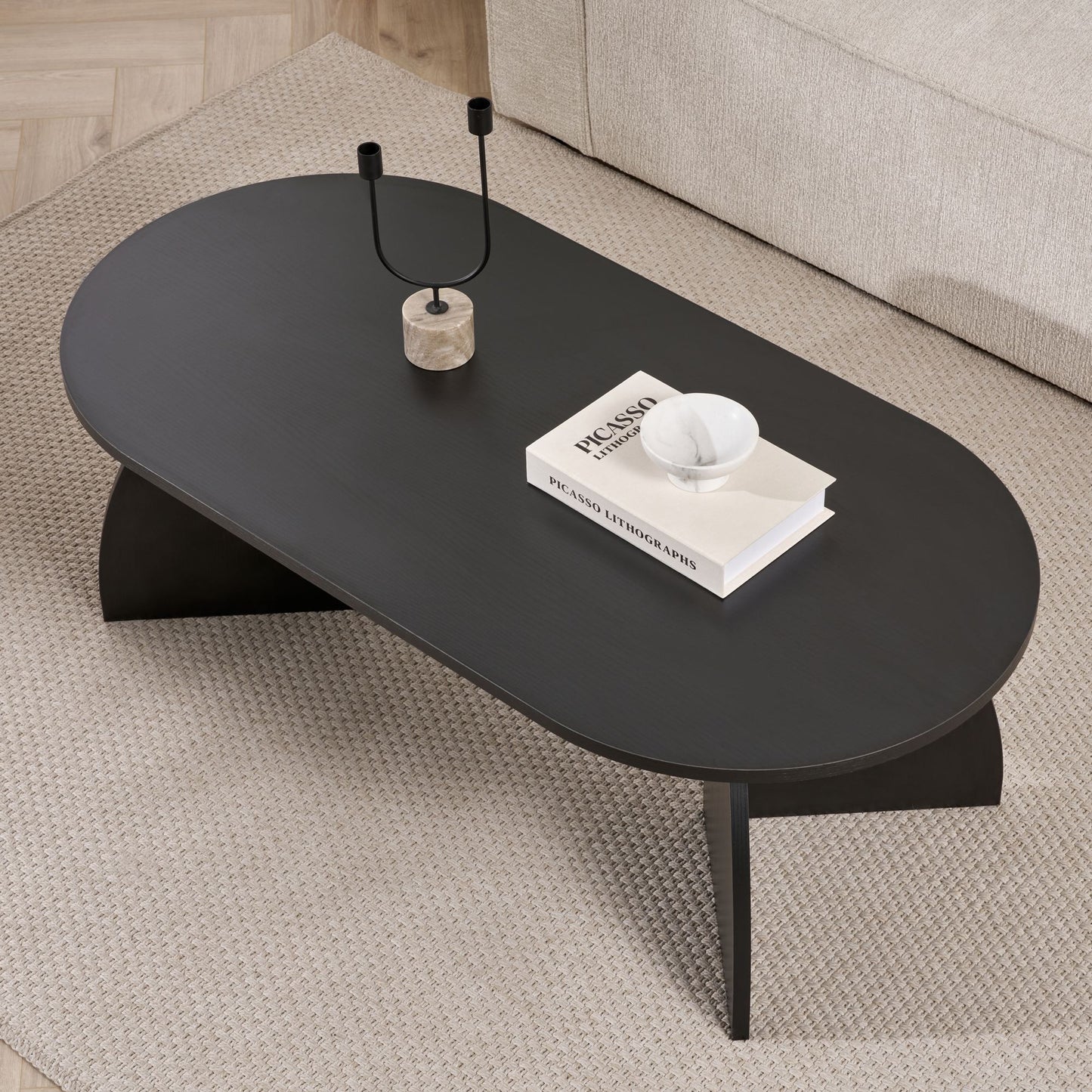 Melina Soffbord 120x60 cm - Wood Black
