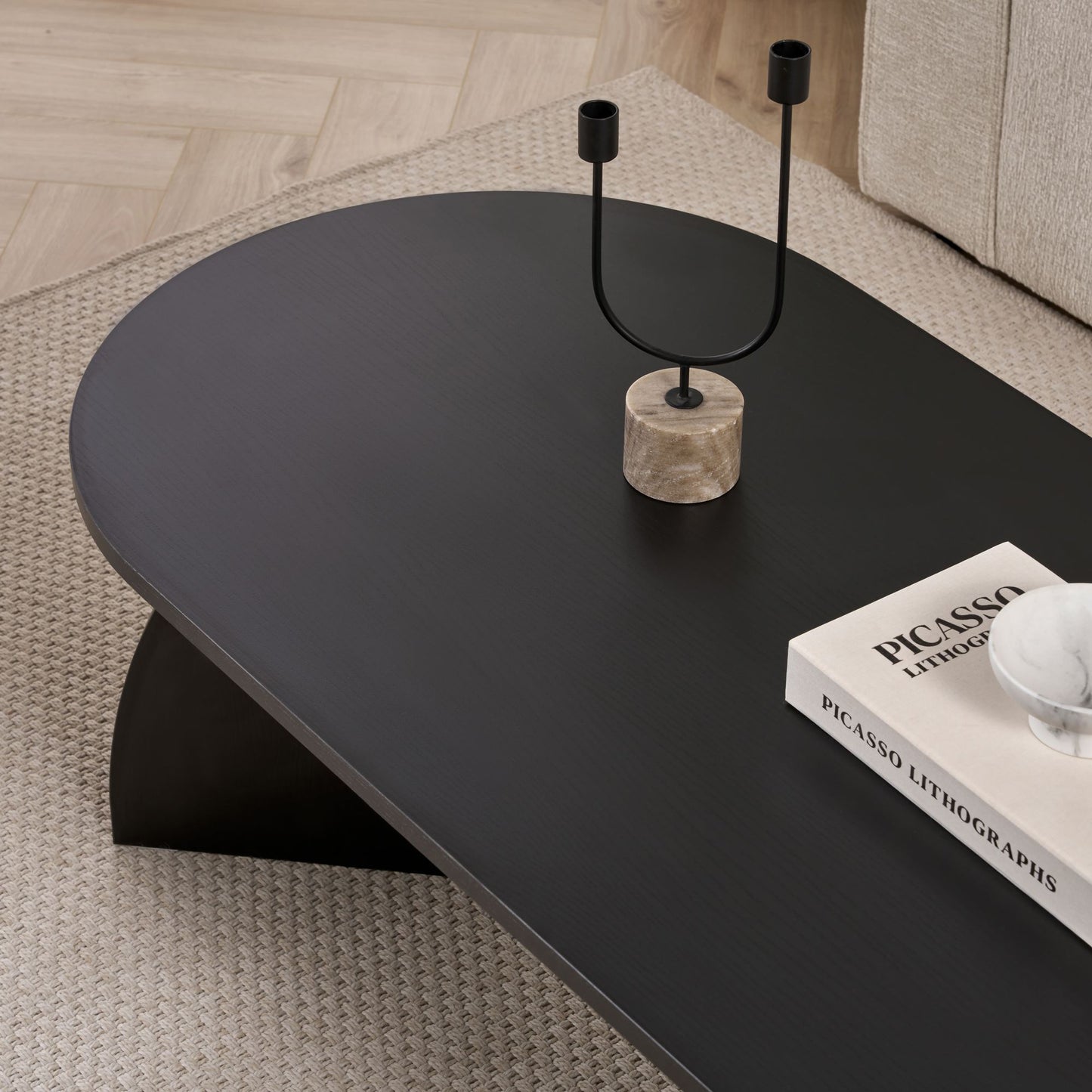 Melina Soffbord 120x60 cm - Wood Black