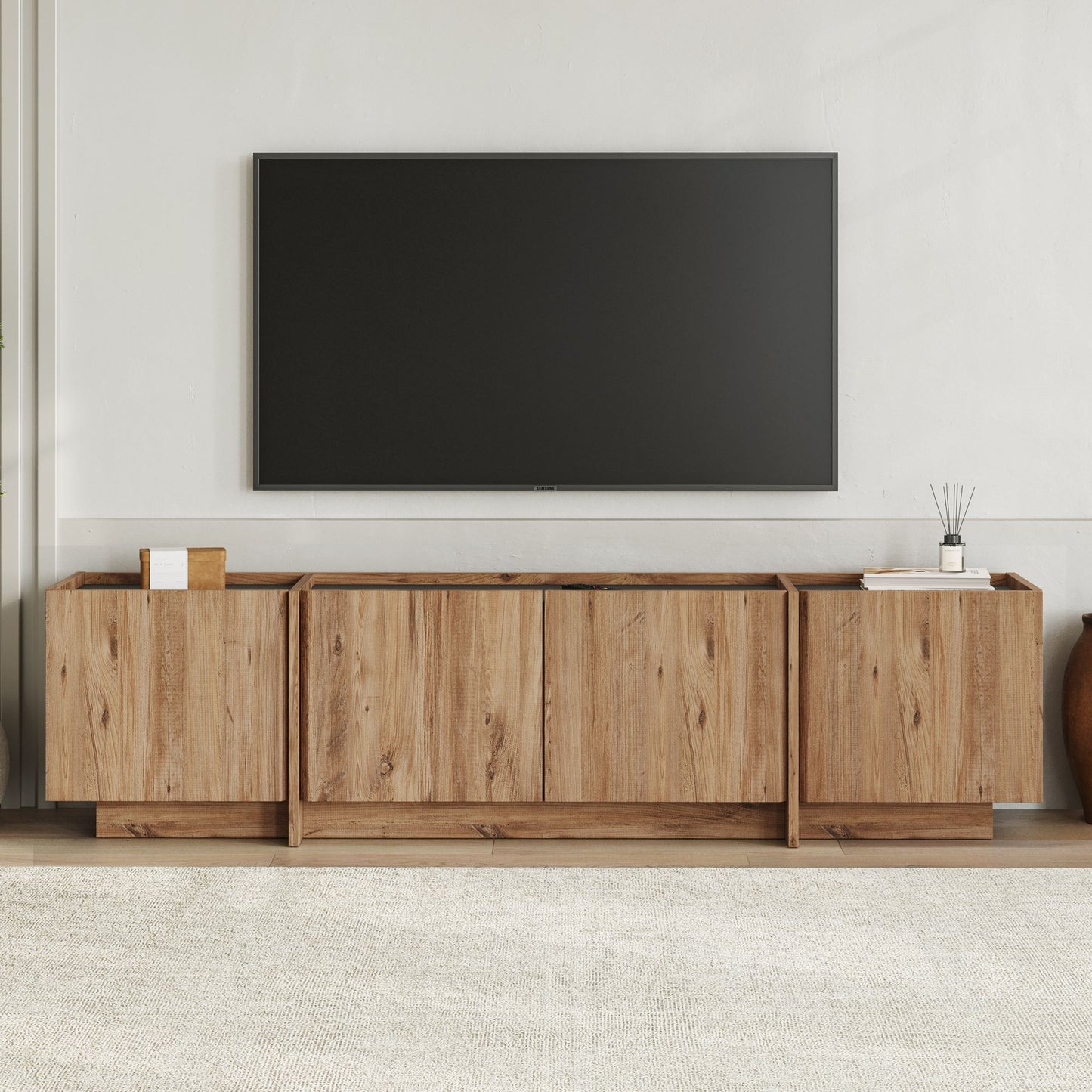 Lowen Tv-bänk - Atlantic Pine, Anthracite