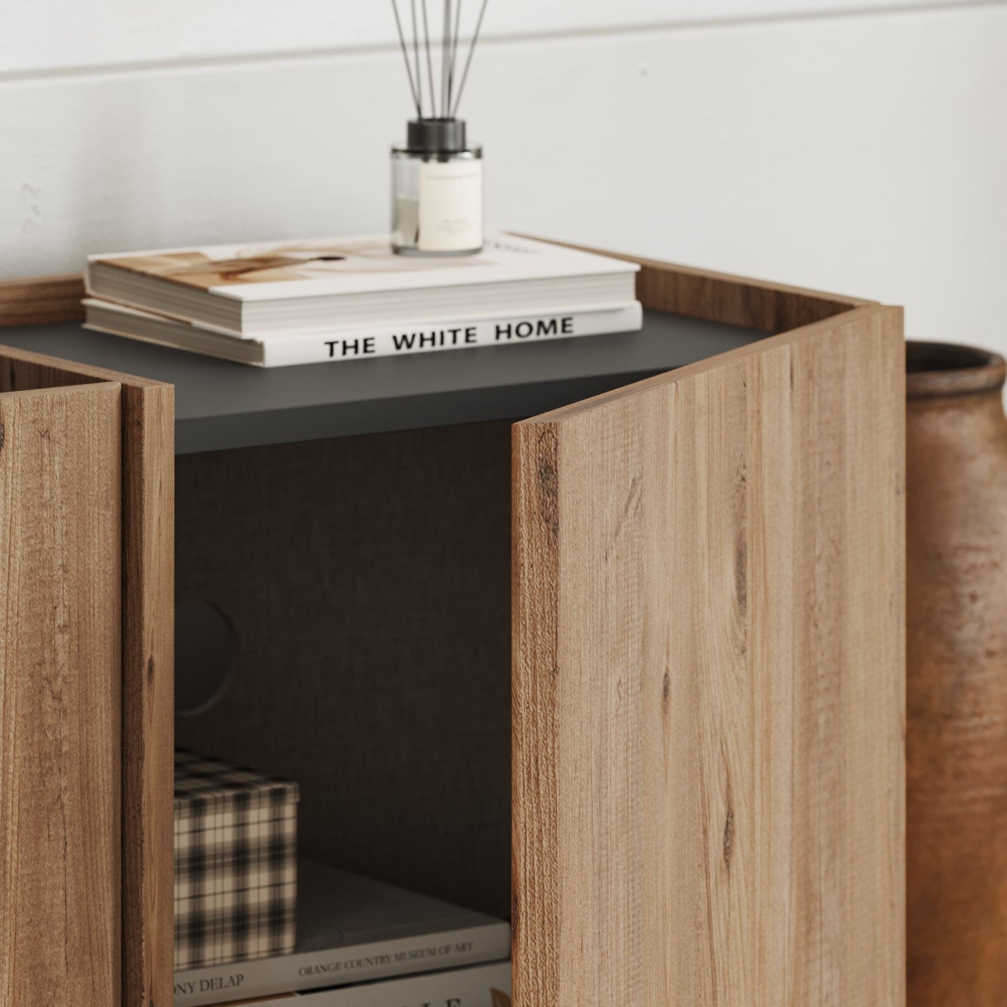 Lowen Tv-bänk - Atlantic Pine, Anthracite