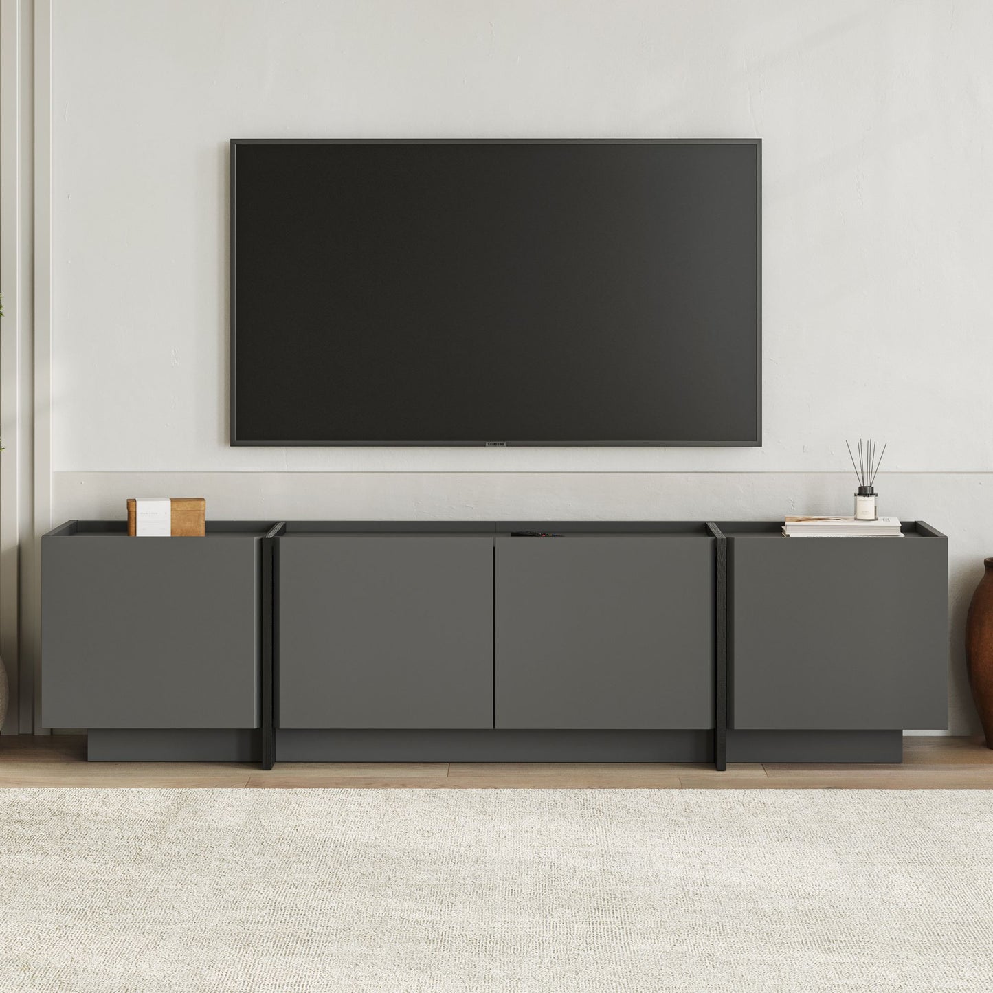 Lowen Tv-bänk - Anthracite, Black