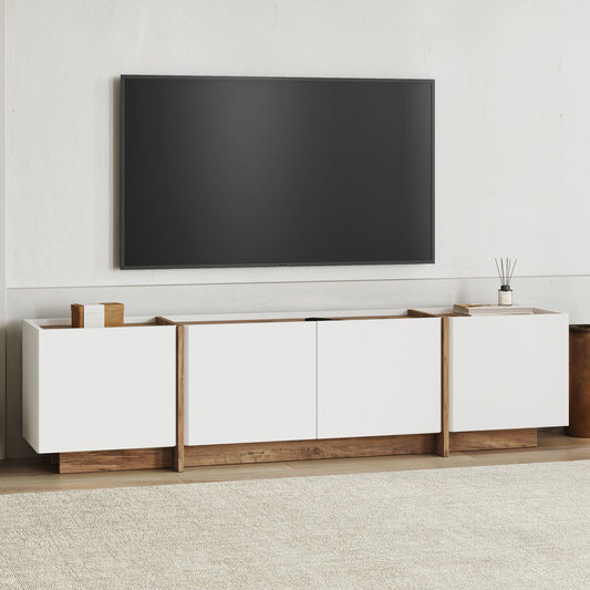 Lowen Tv-bänk - White, Atlantic Pine