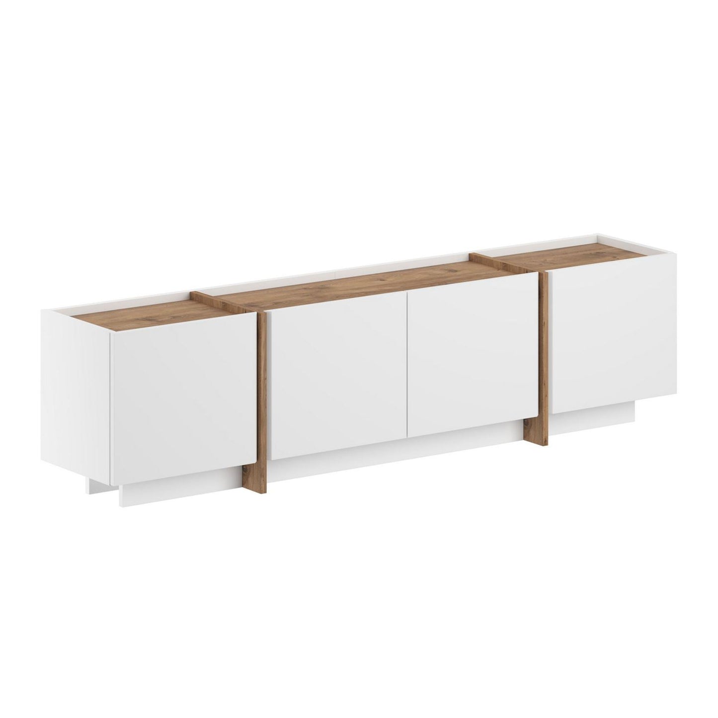 Lowen Tv-bänk - White, Atlantic Pine