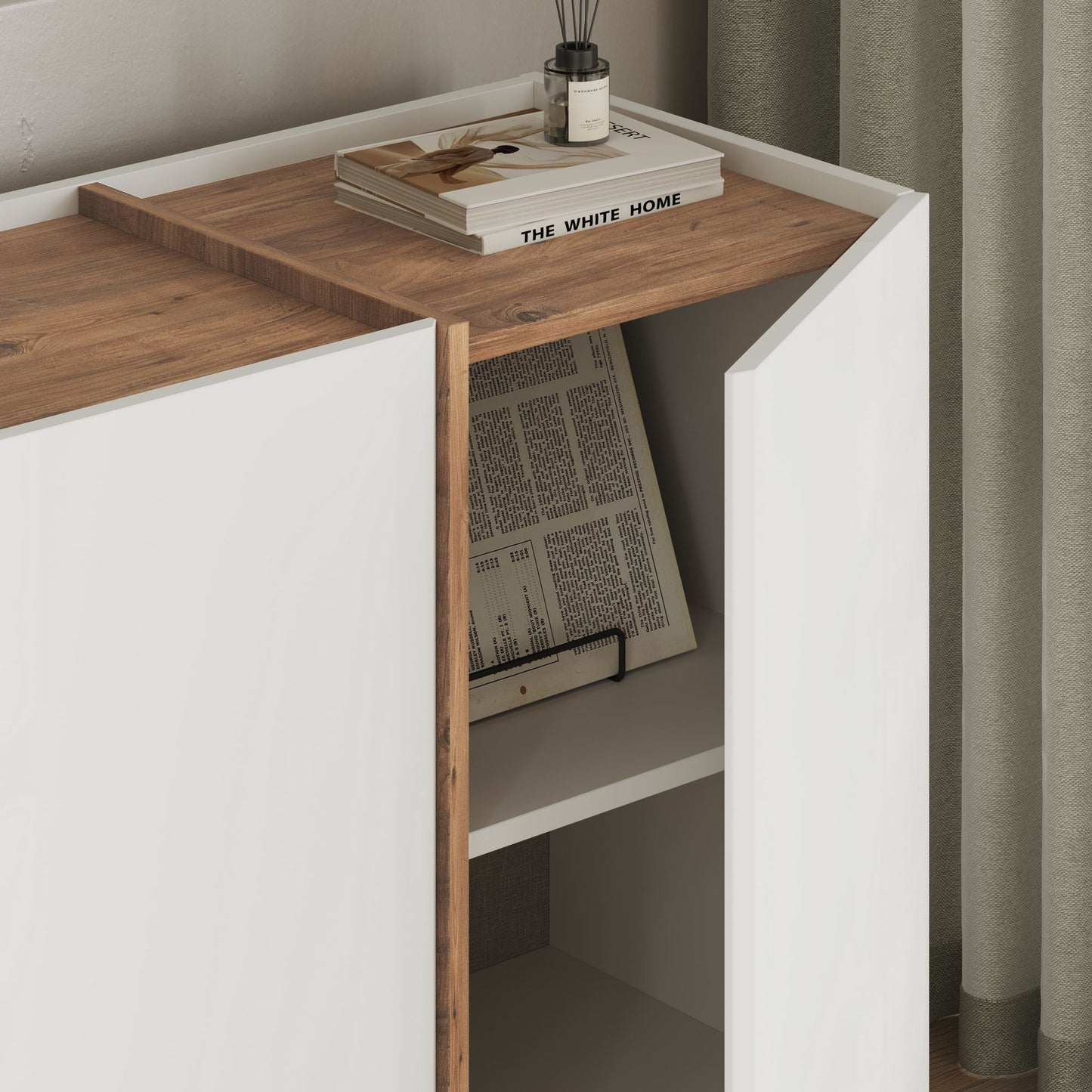 Dorma Skänk - White, Atlantic Pine