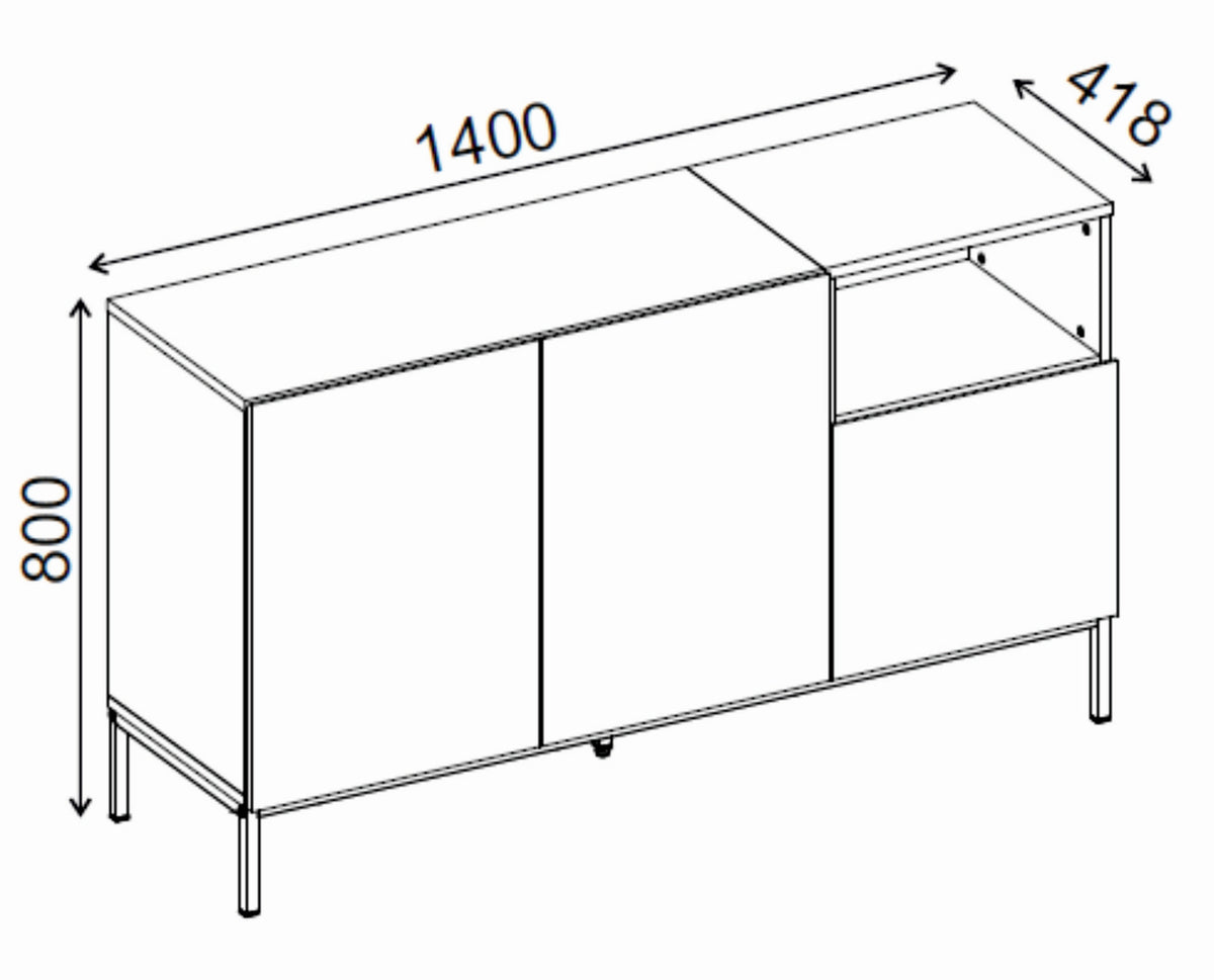 Cailin 140 Konsolbord