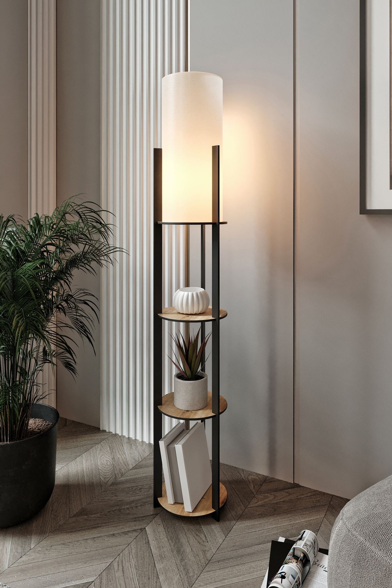 Radiante golvlampa
