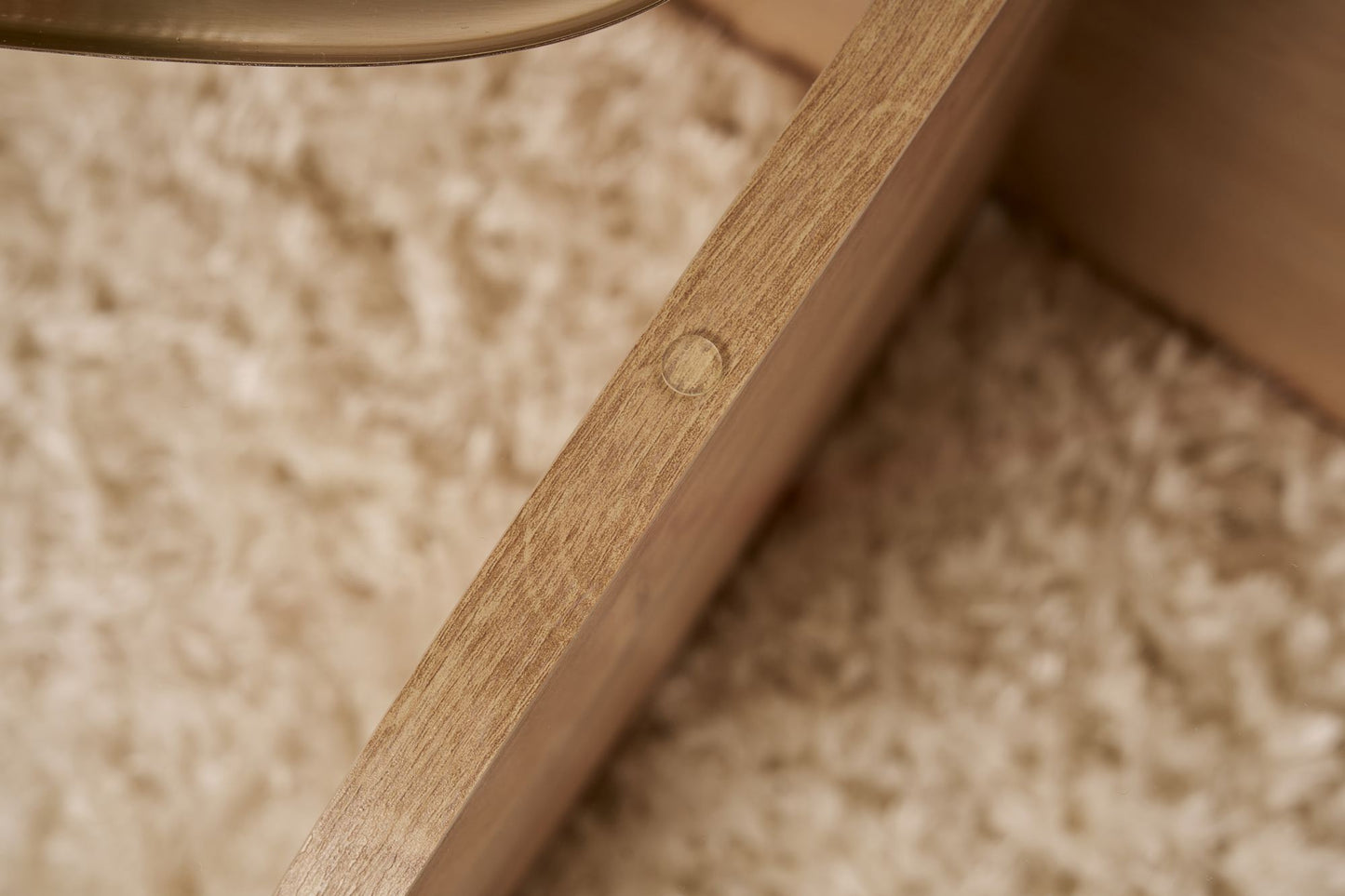 Aeris Soffbord 75 cm - Sapphire Oak, Transparent