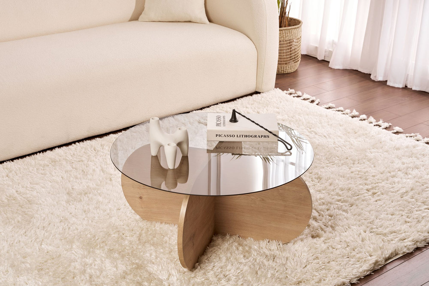 Aeris Soffbord 75 cm - Sapphire Oak, Fume