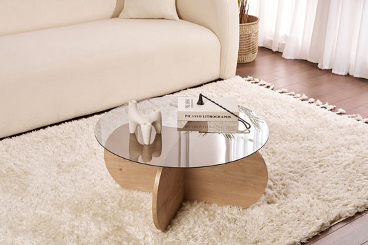 Aeris Soffbord 75 cm - Sapphire Oak, Fume