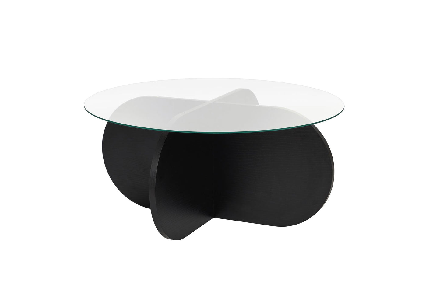 Aeris Soffbord 75 cm - Wood Black, Transparent