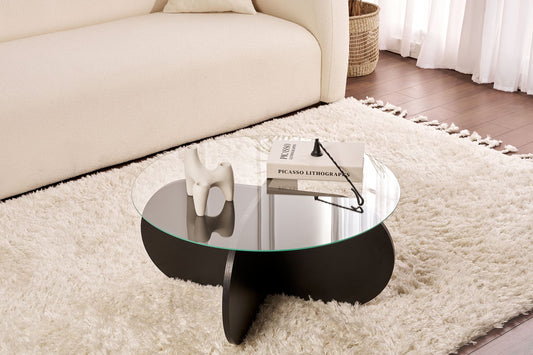 Aeris Soffbord 75 cm - Wood Black, Fume