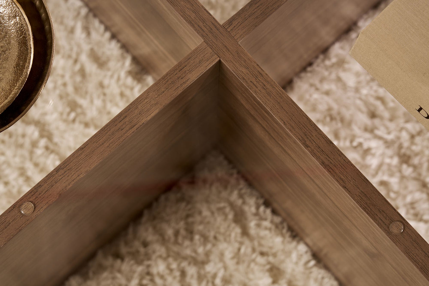 Aeris Soffbord 75 cm - Venezia Walnut, Transparent