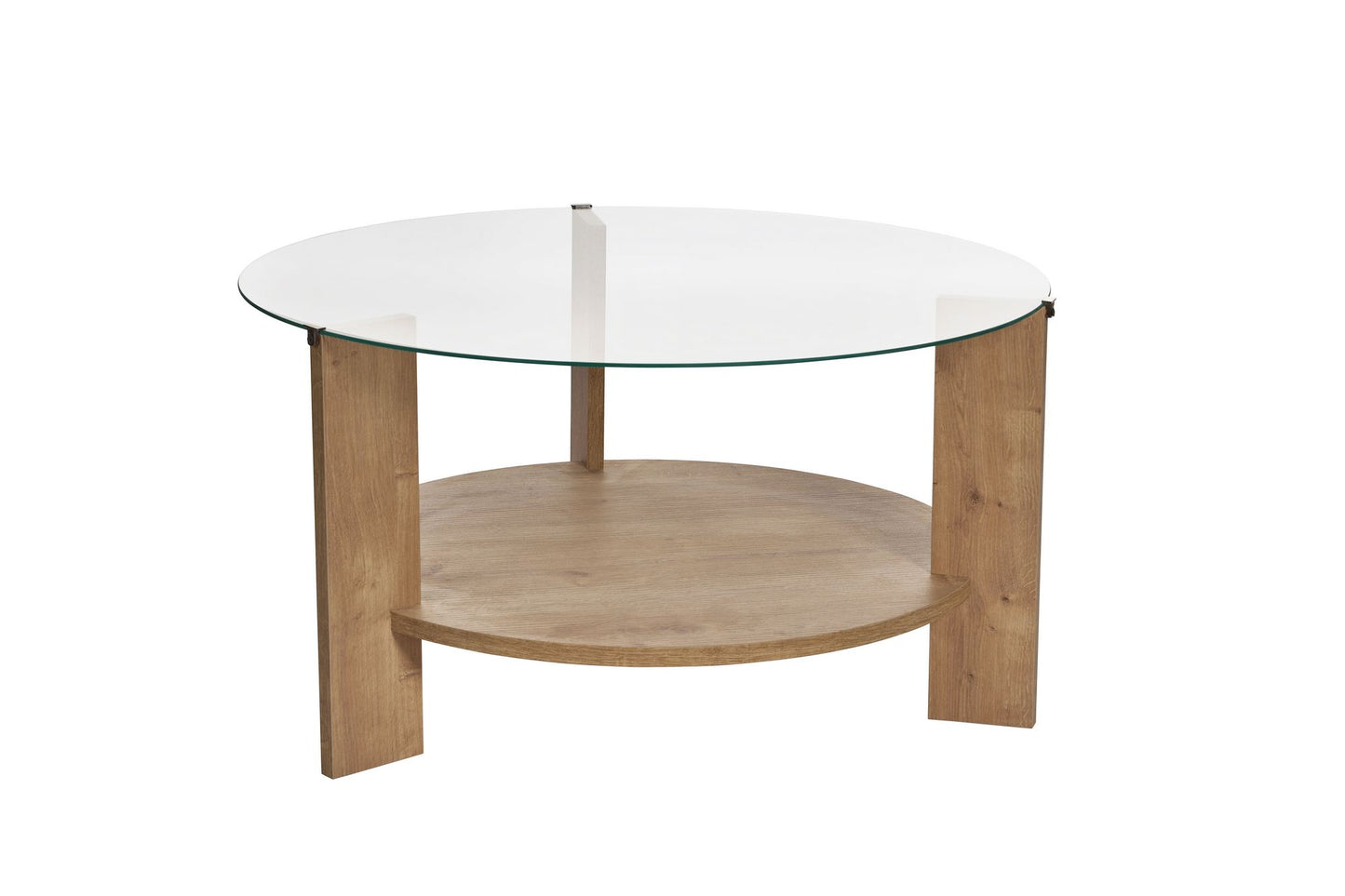 Clara Soffbord 75 cm - Sapphire Oak, Transparent