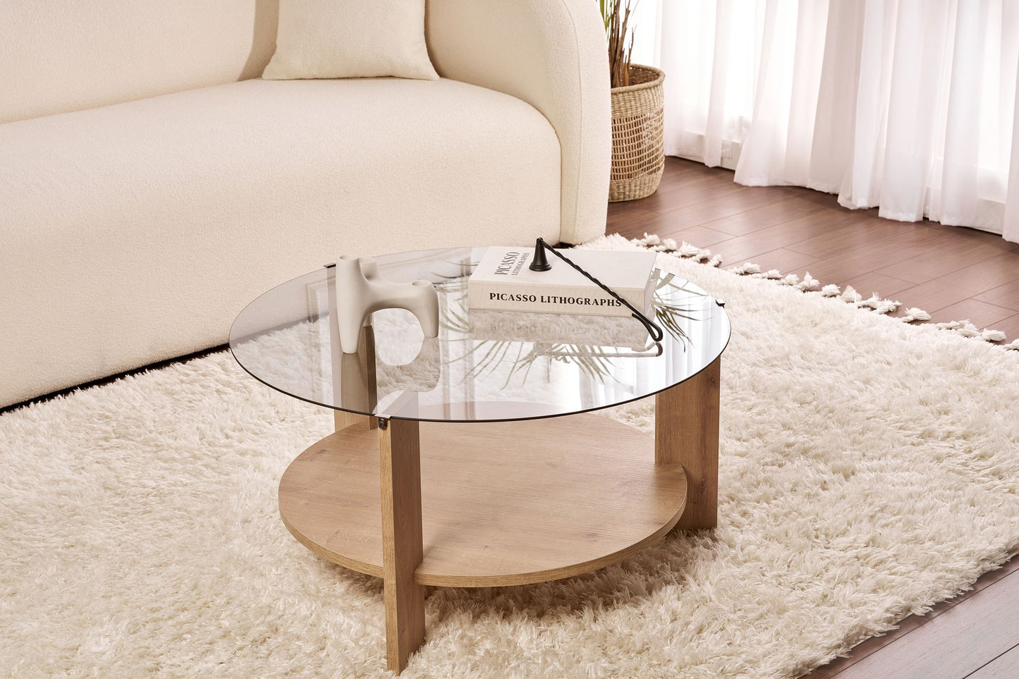 Clara Soffbord 75 cm - Sapphire Oak, Fume