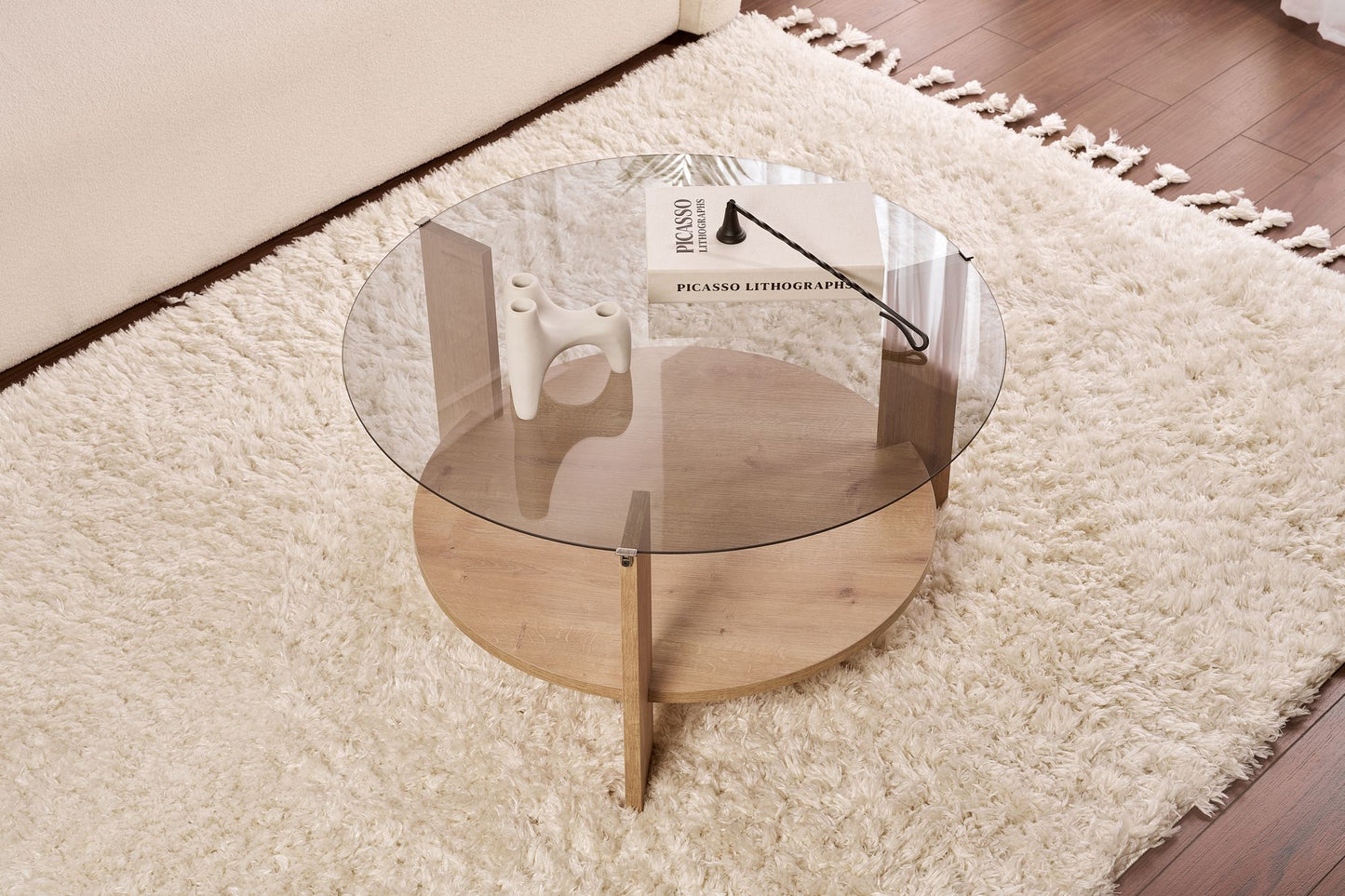 Clara Soffbord 75 cm - Sapphire Oak, Fume