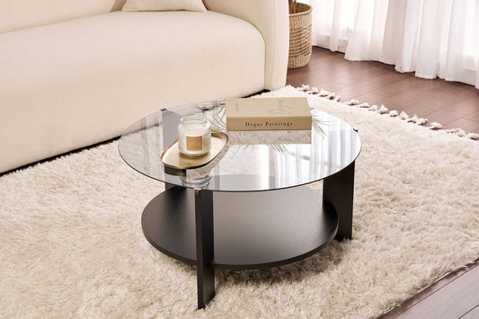 Clara Soffbord 75 cm - Wood Black, Fume