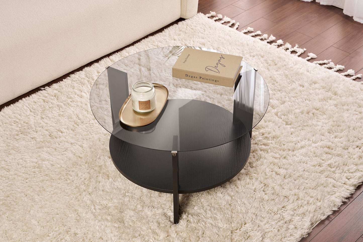 Clara Soffbord 75 cm - Wood Black, Fume