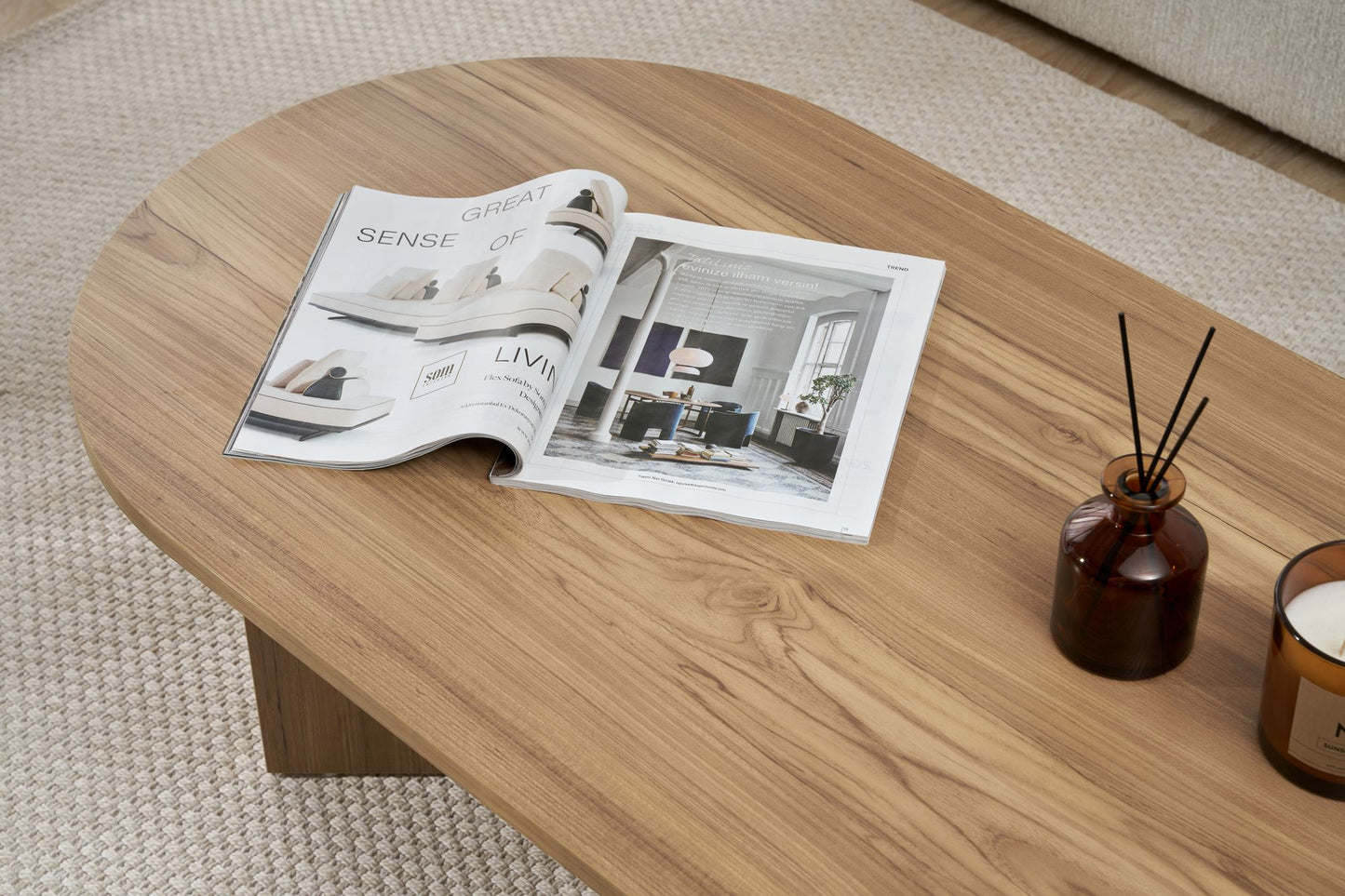 Sable Soffbord 119x60 cm - VNT Oak