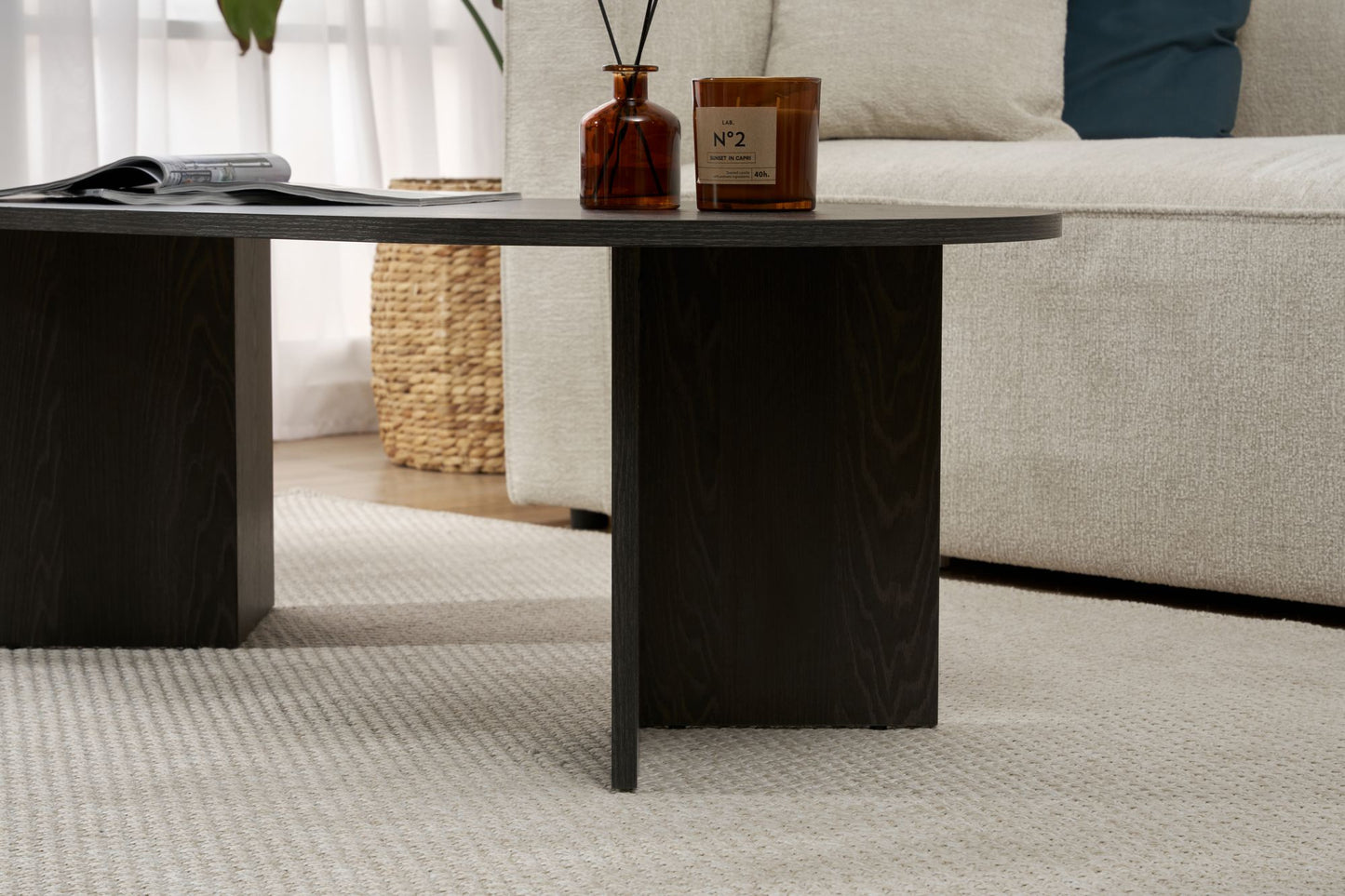 Sable Soffbord 119x60 cm - Lumiere Black