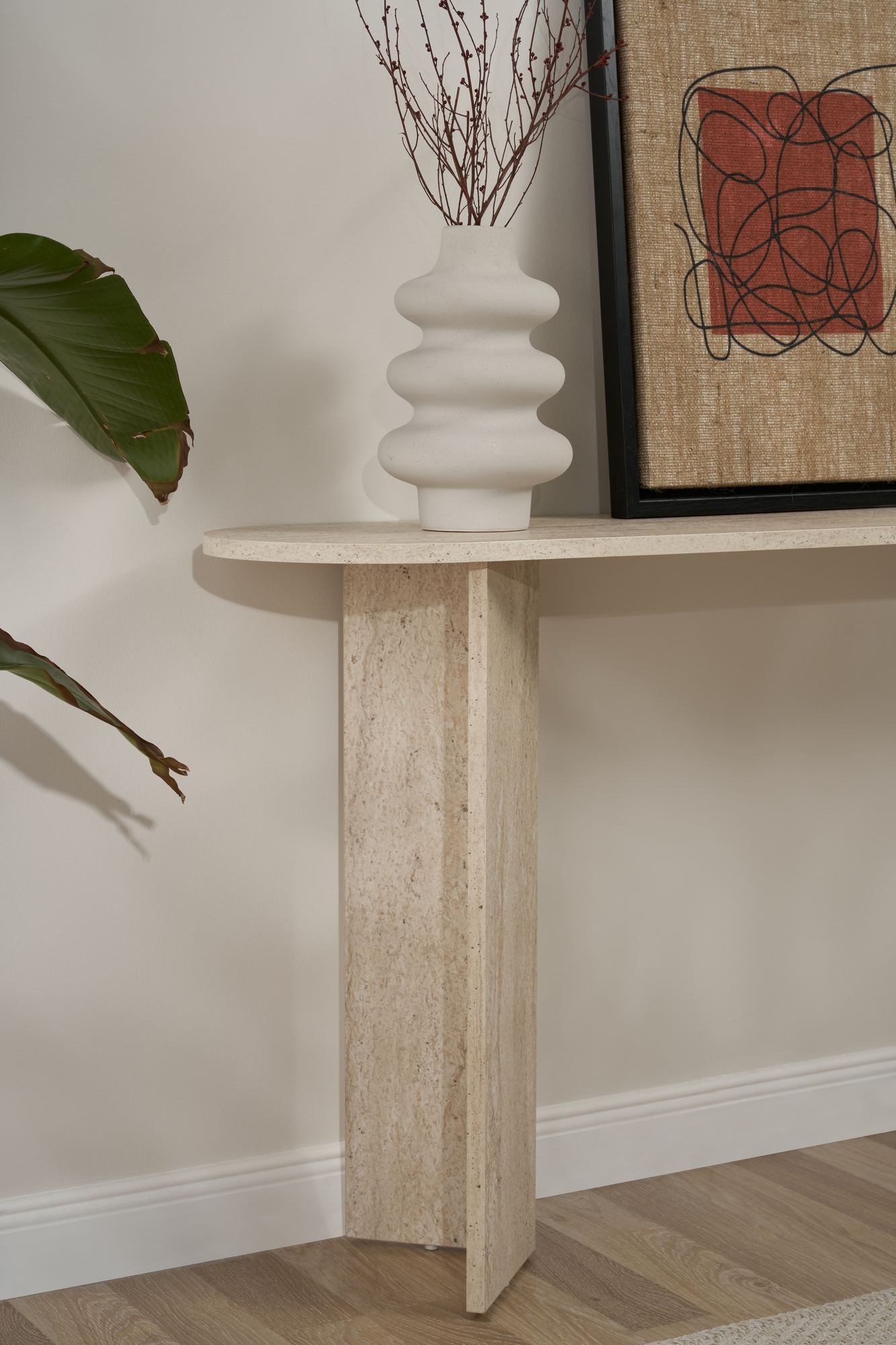 Sira Konsolbord - Travertine look