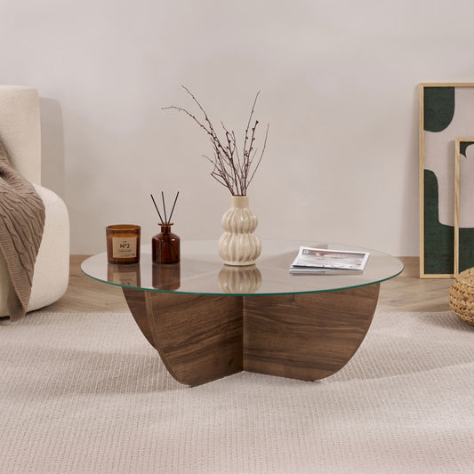Liya Soffbord 90 cm - Venezia Walnut