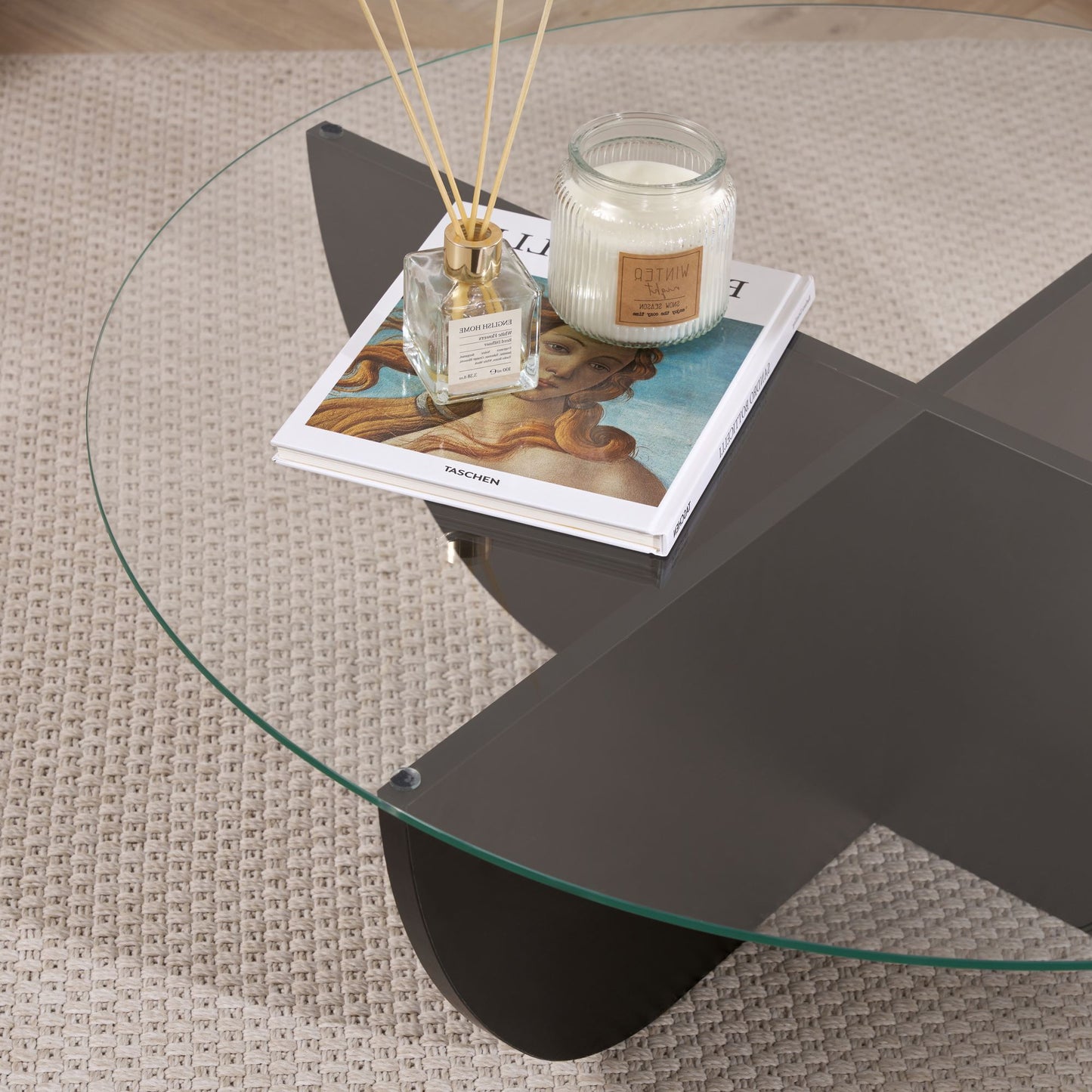 Liya Soffbord 90 cm - Wood Black