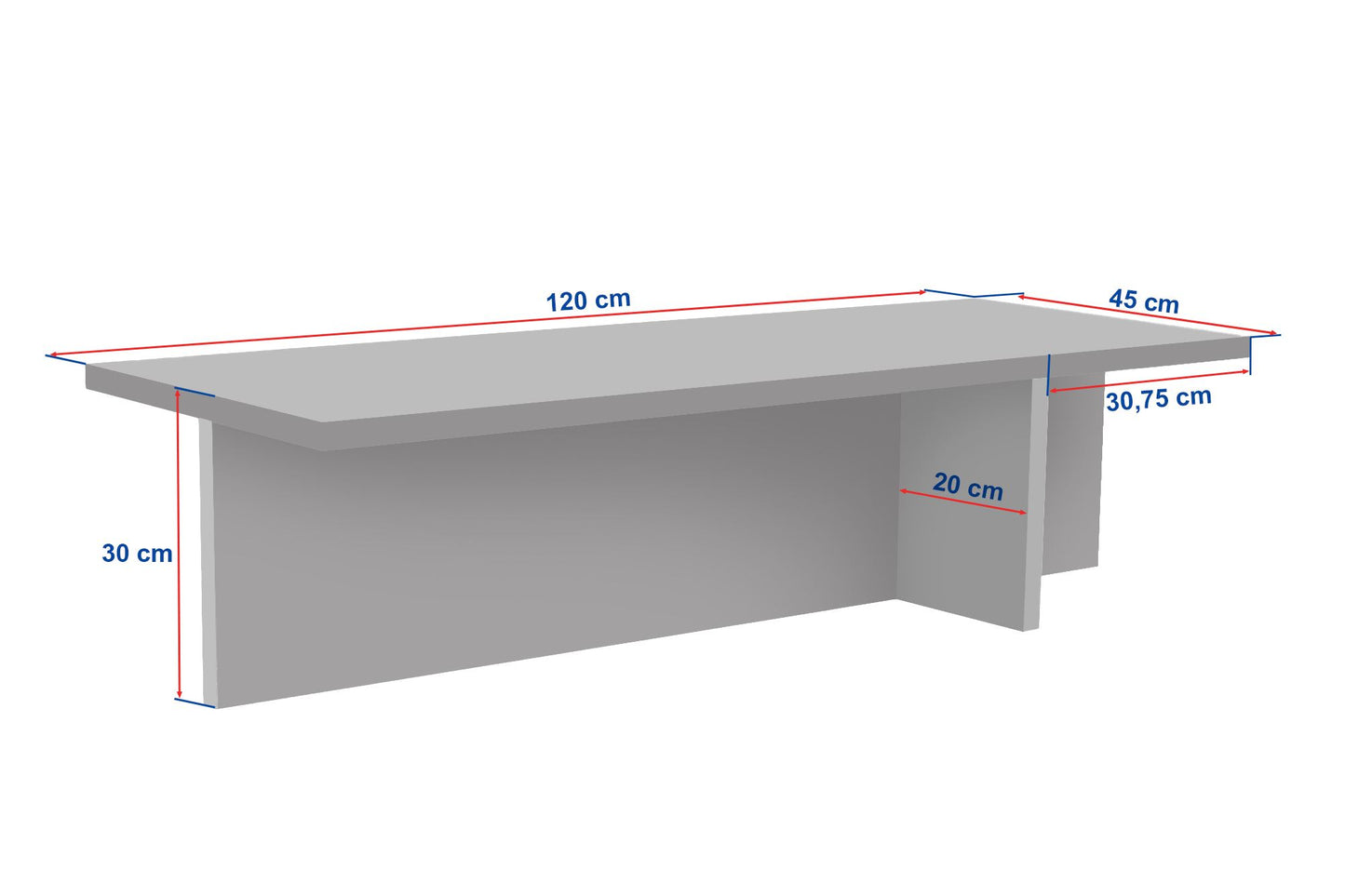 Harbor Soffbord 120x45 cm - Venezia Walnut