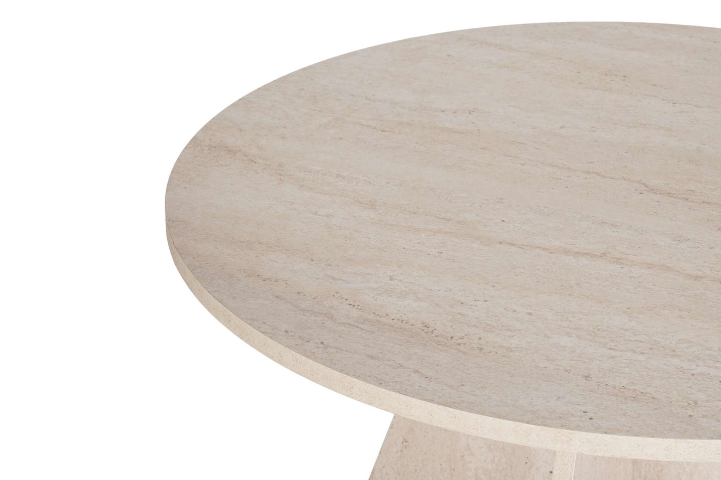 Virella Runt matbord 120 cm - Travertine