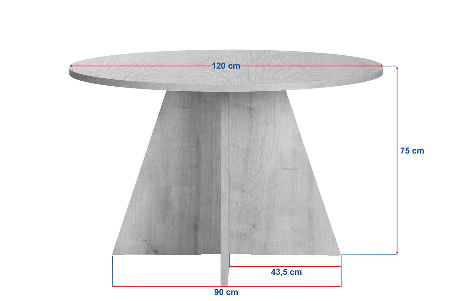 Virella Runt matbord 120 cm - Venezia Walnut