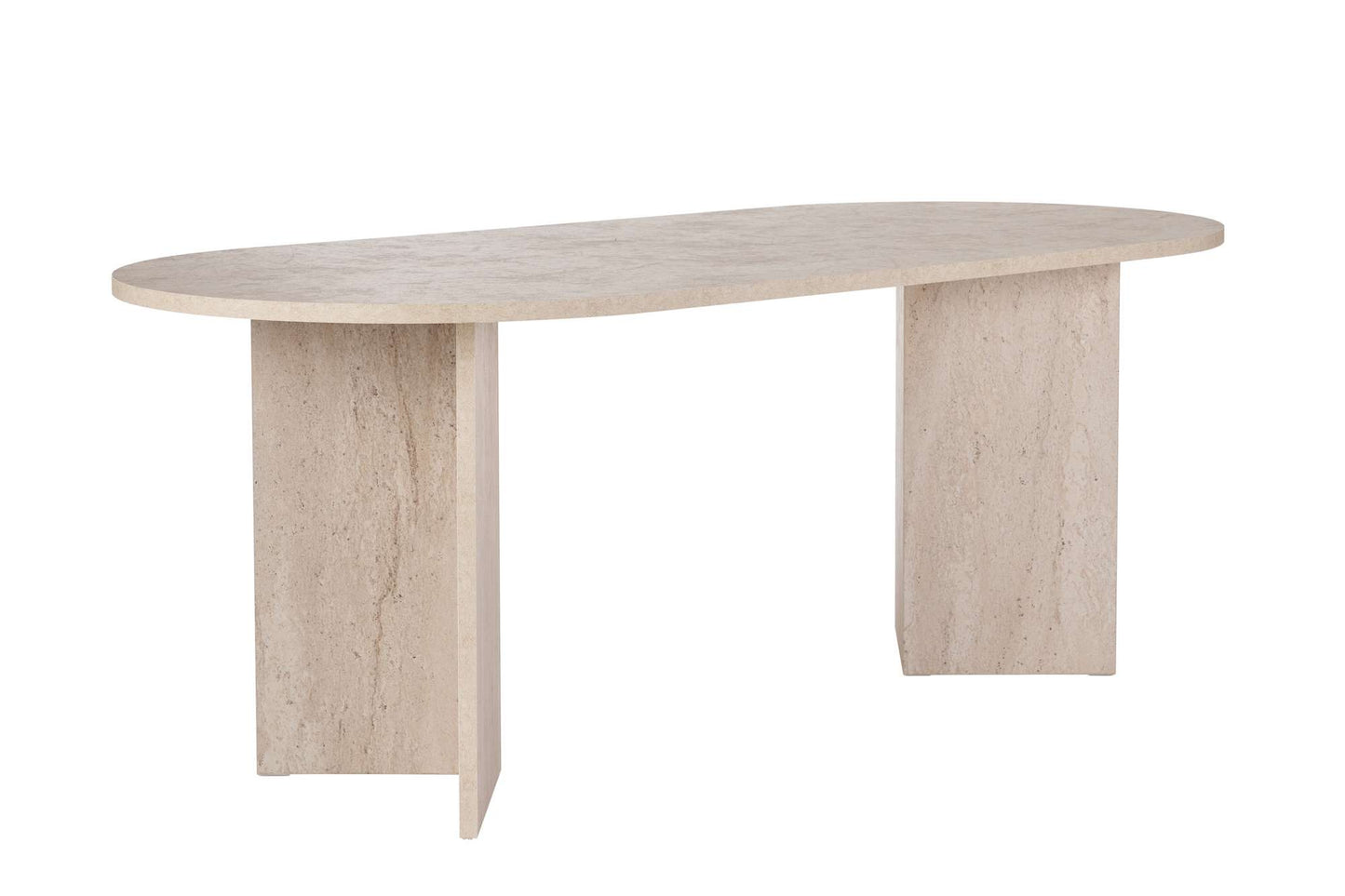 Sabella Ovalt matbord 200 cm - Travertine