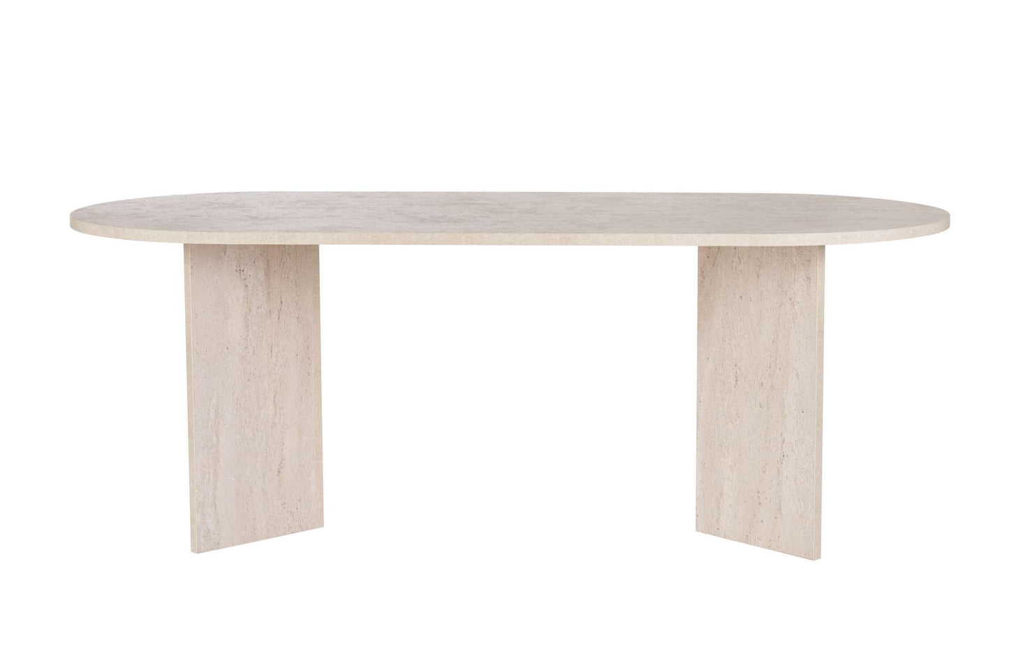 Sabella Ovalt matbord 200 cm - Travertine