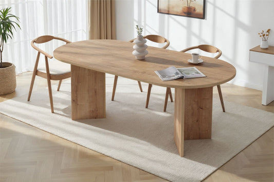 Sabella Ovalt matbord 200 cm - Sapphire Oak