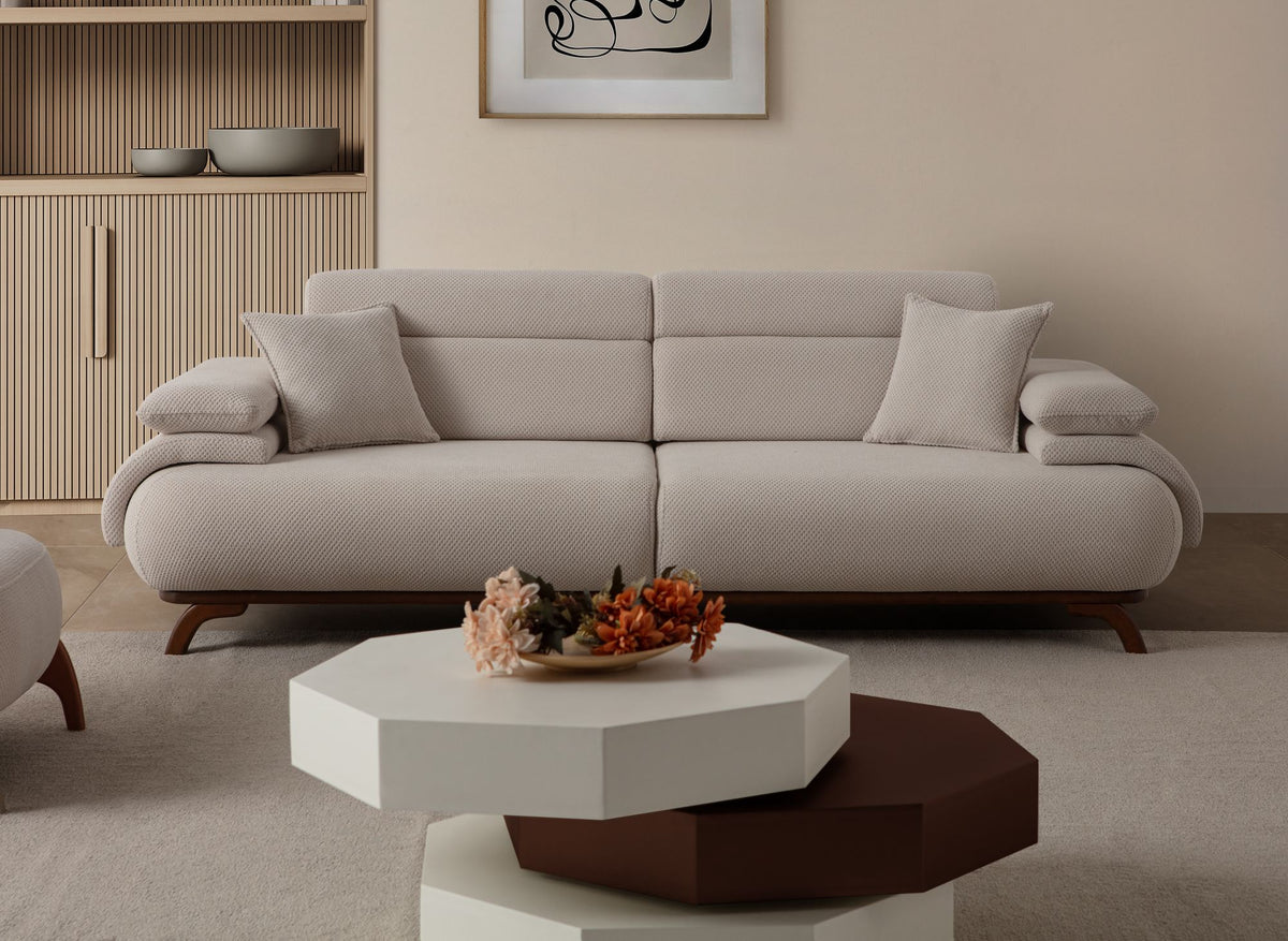 Bonjo Walnut 3-sitssoffa