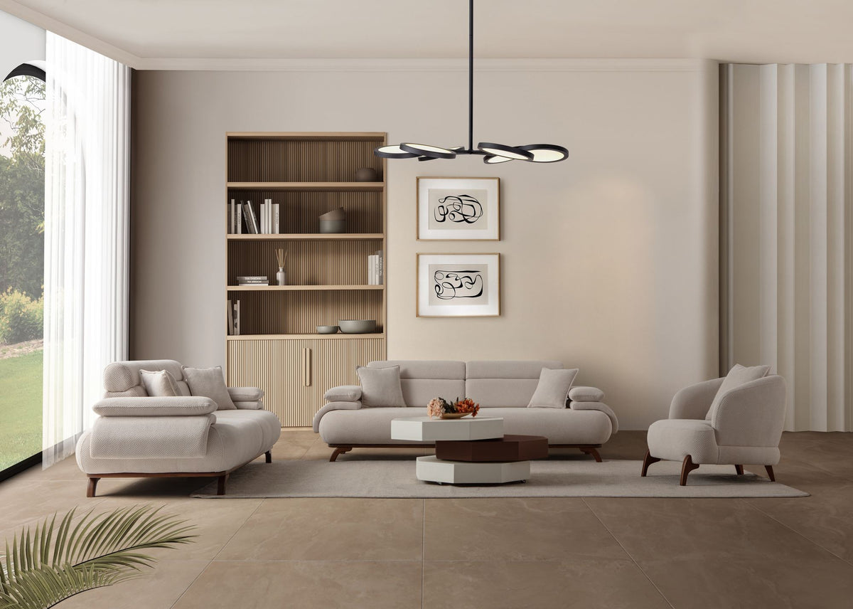 Bonjo Walnut 3-sitssoffa