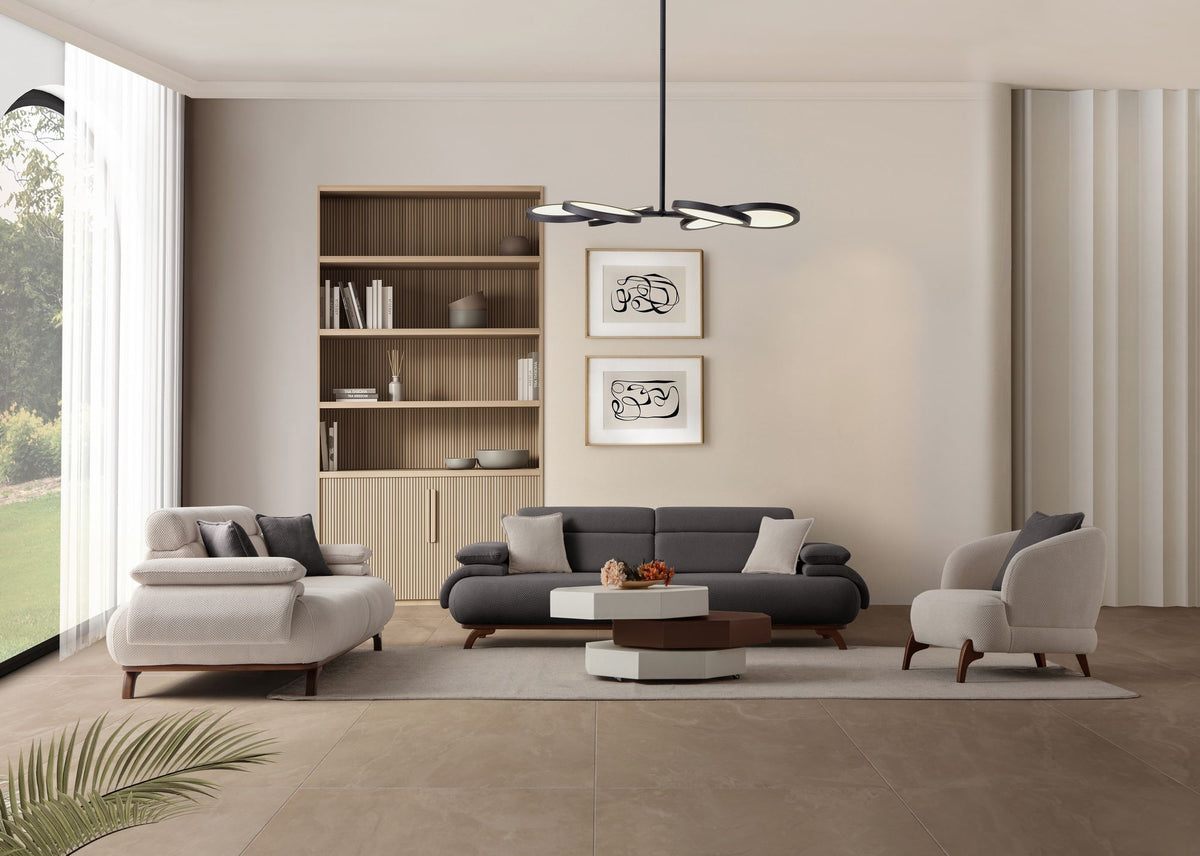 Bonjo Walnut 3-sitssoffa