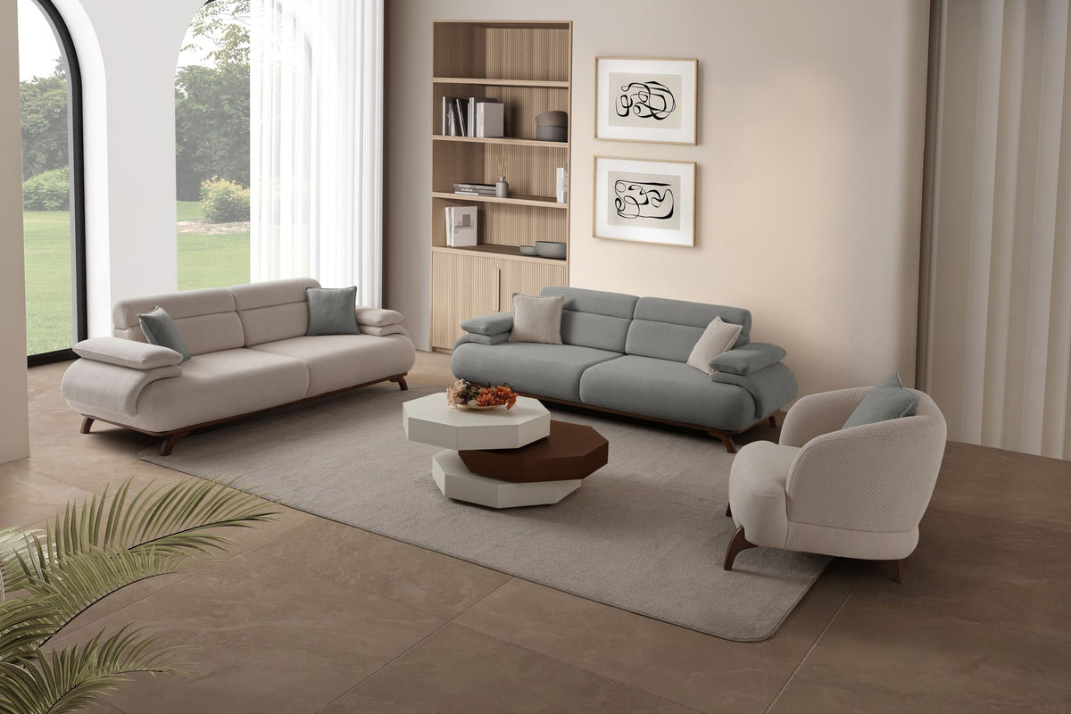Bonjo Walnut 3-sitssoffa