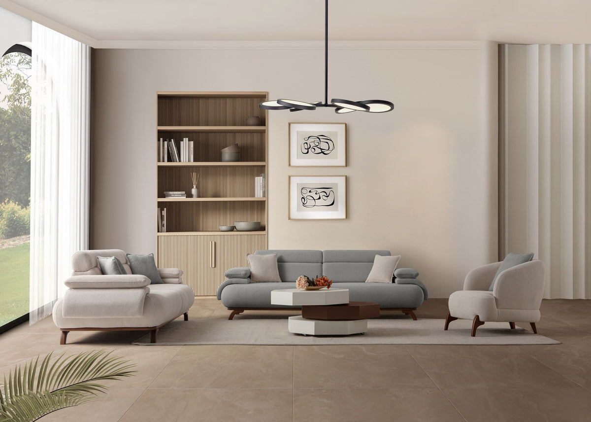 Bonjo Walnut 3-sitssoffa