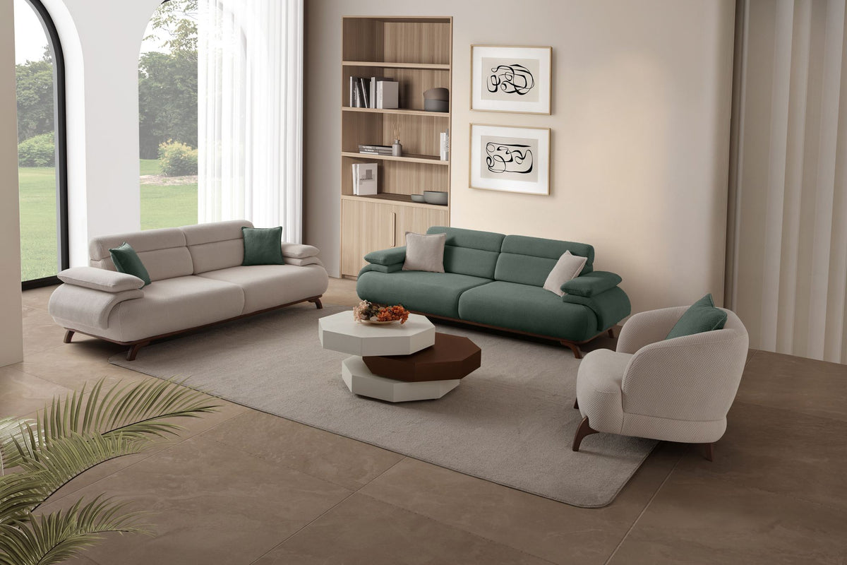 Bonjo Walnut 3-sitssoffa