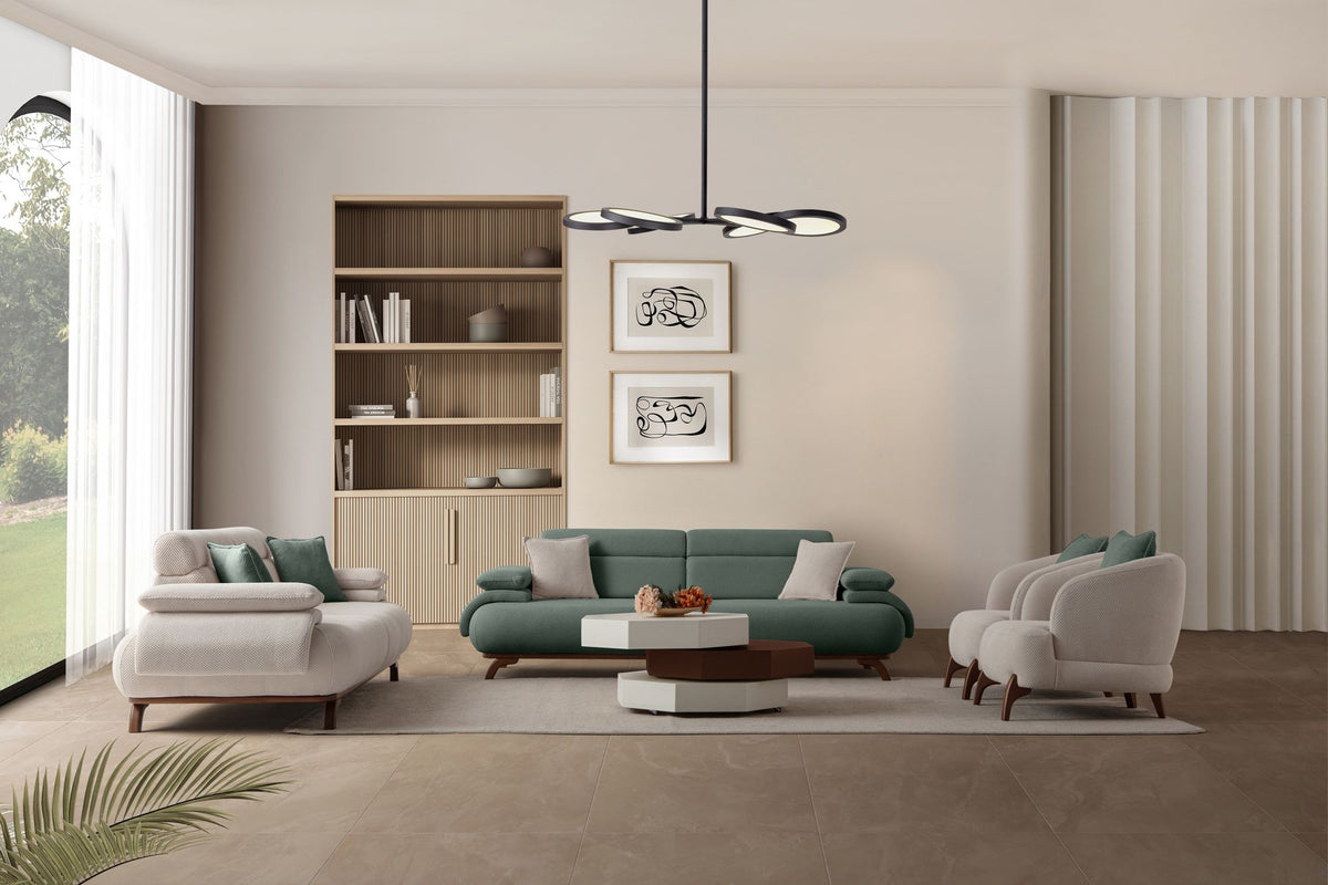 Bonjo Walnut 3-sitssoffa