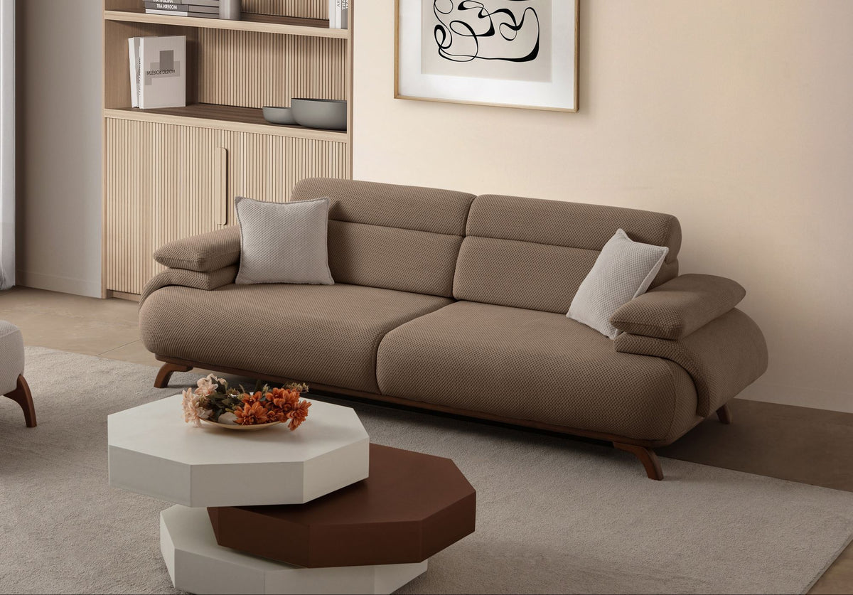 Bonjo Walnut 3-sitssoffa