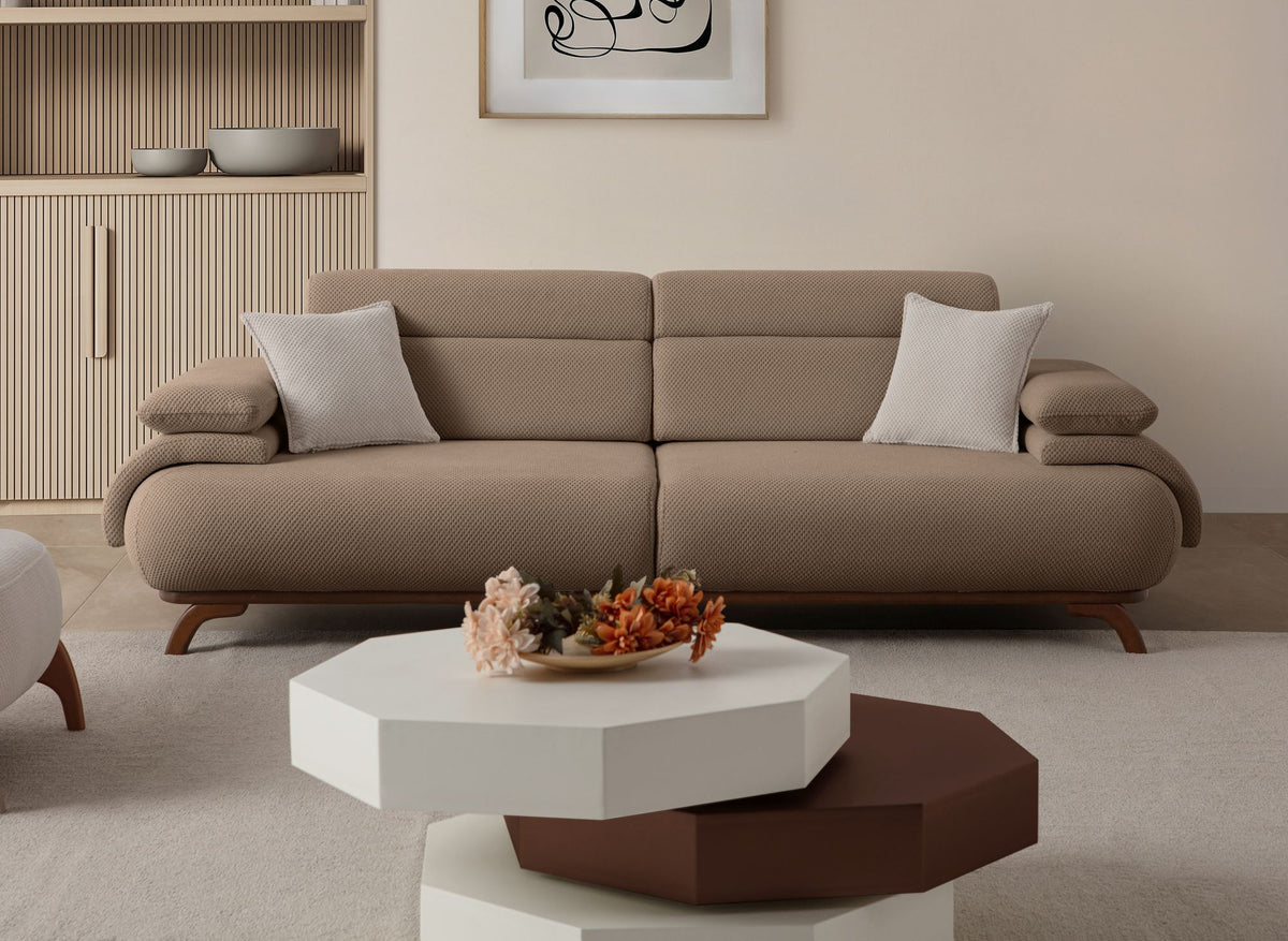 Bonjo Walnut 3-sitssoffa