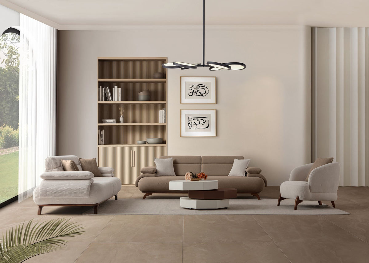 Bonjo Walnut 3-sitssoffa