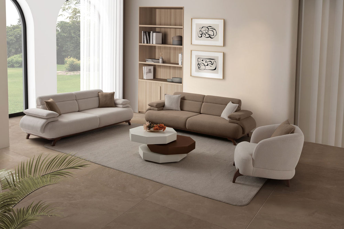 Bonjo Walnut 3-sitssoffa