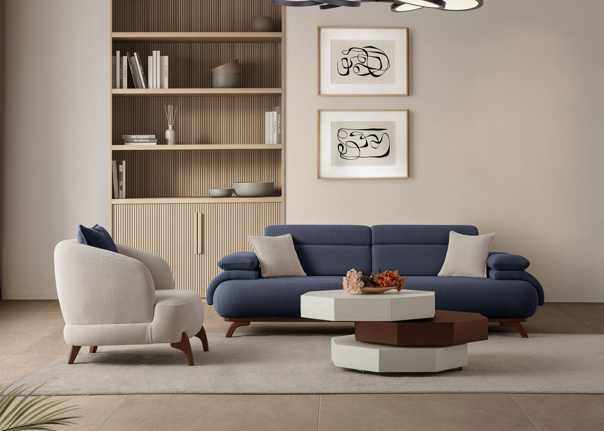 Bonjo Walnut 3-sitssoffa