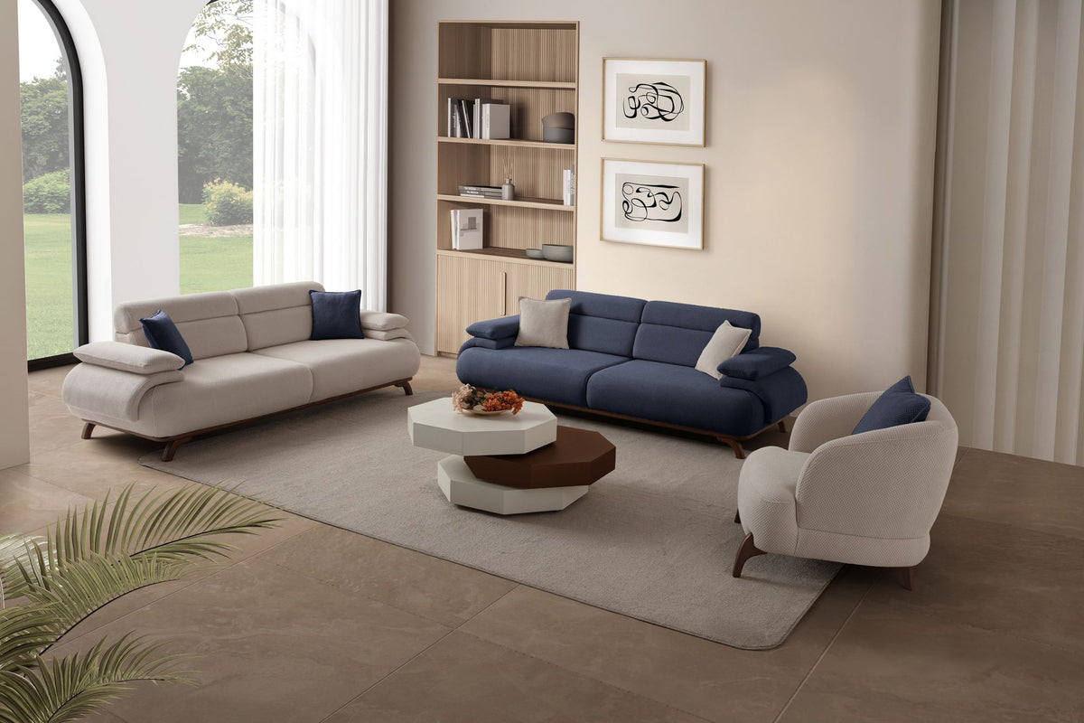 Bonjo Walnut 3-sitssoffa