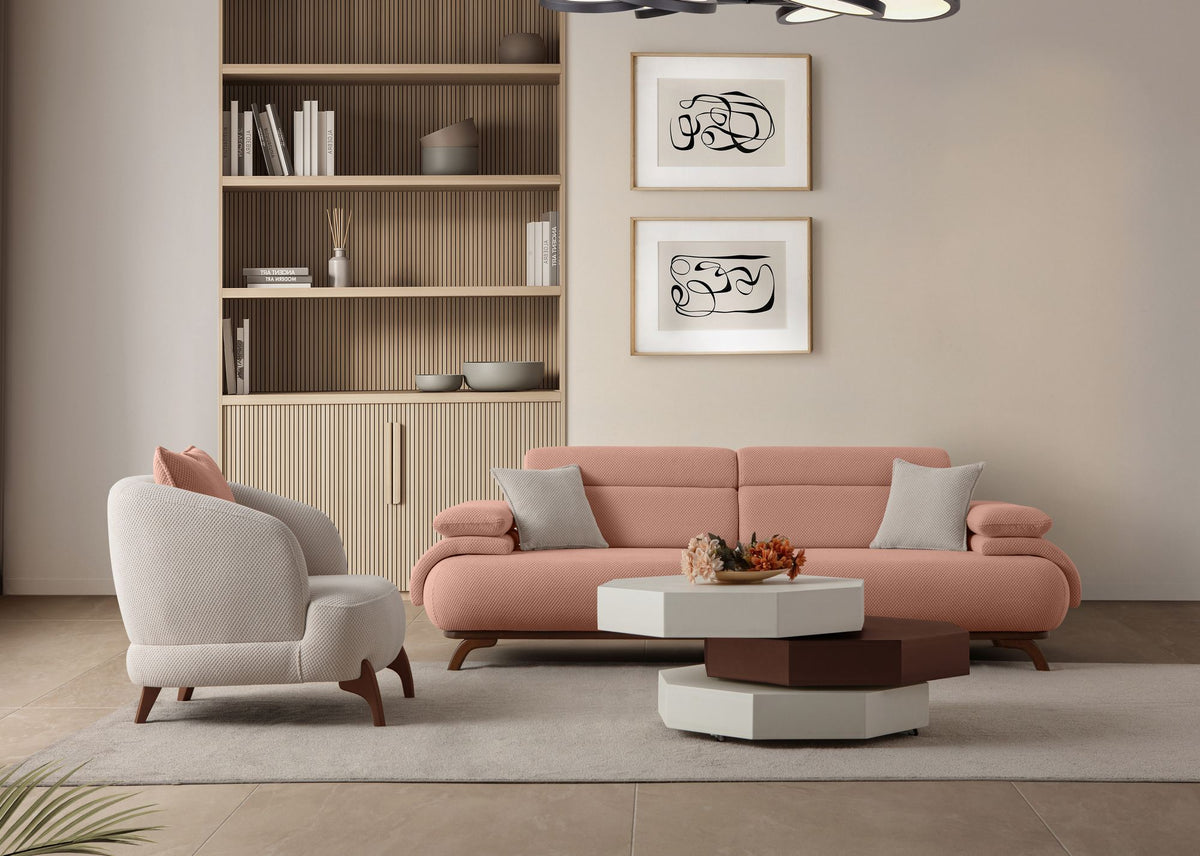 Bonjo Walnut 3-sitssoffa