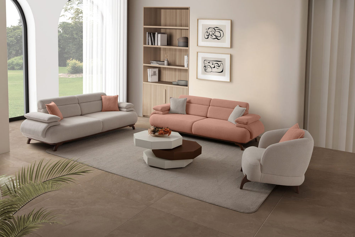 Bonjo Walnut 3-sitssoffa