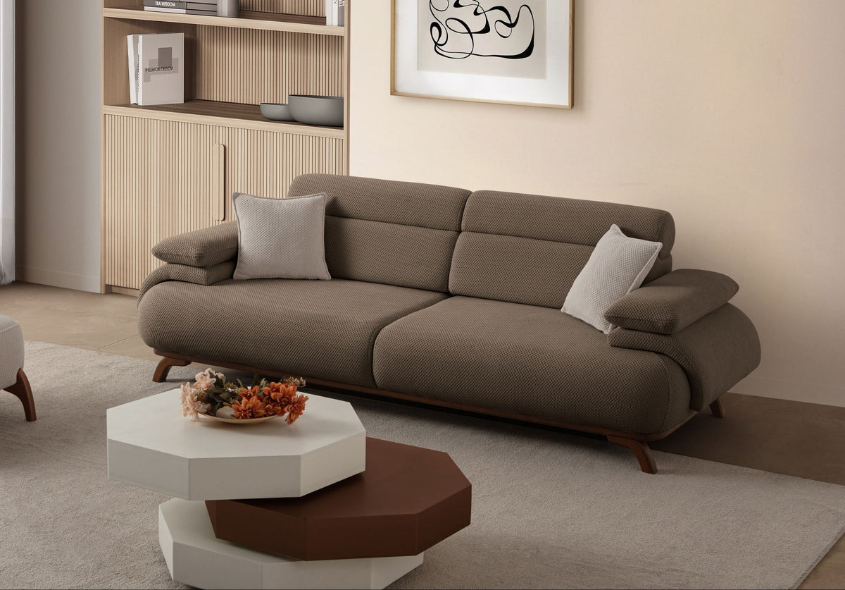 Bonjo Walnut 3-sitssoffa