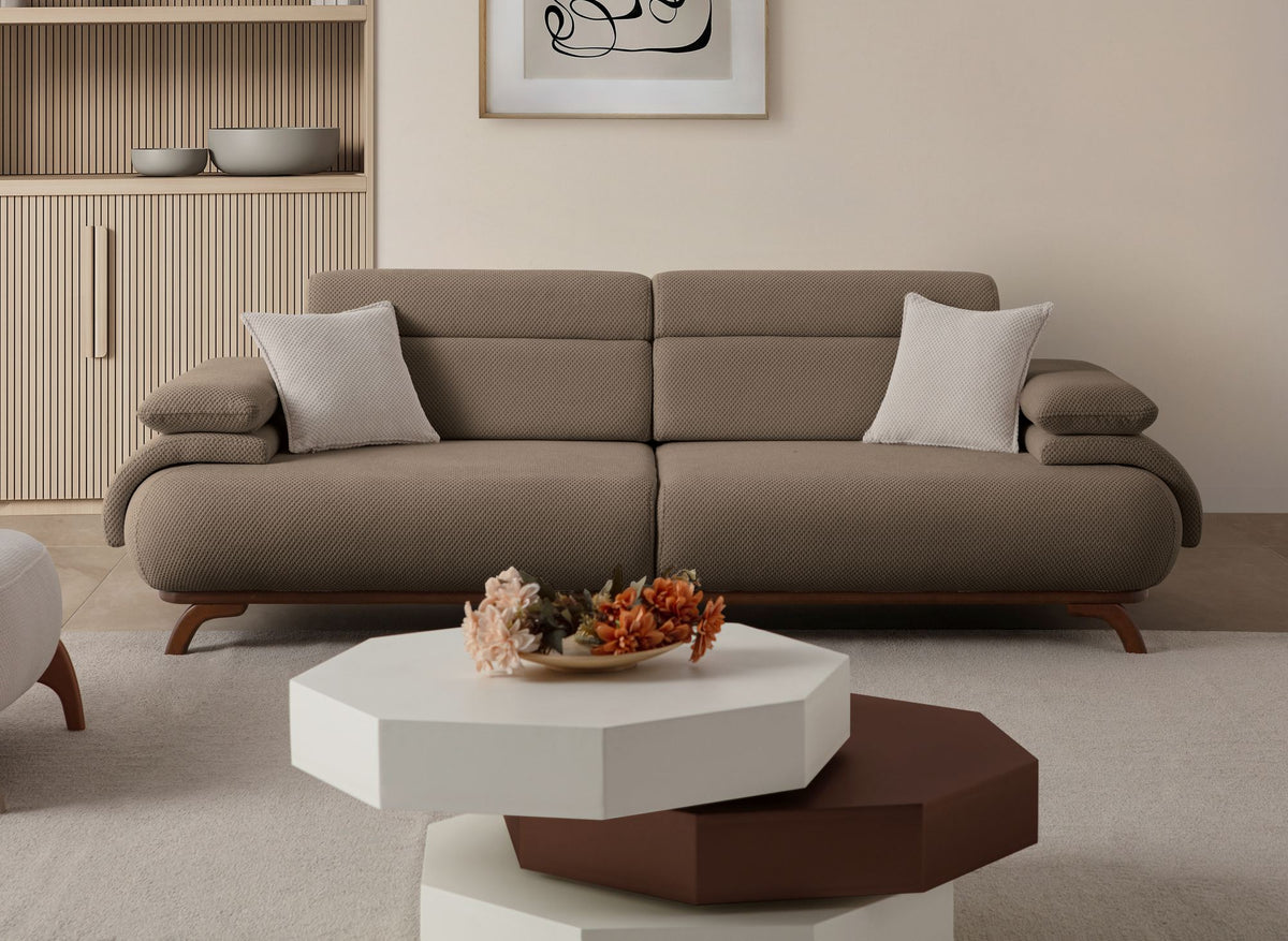 Bonjo Walnut 3-sitssoffa